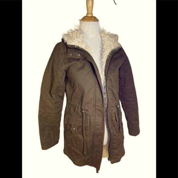 Maralyn & Me Faux-Fur-Trim Hooded Coat - Picture 1 of 11